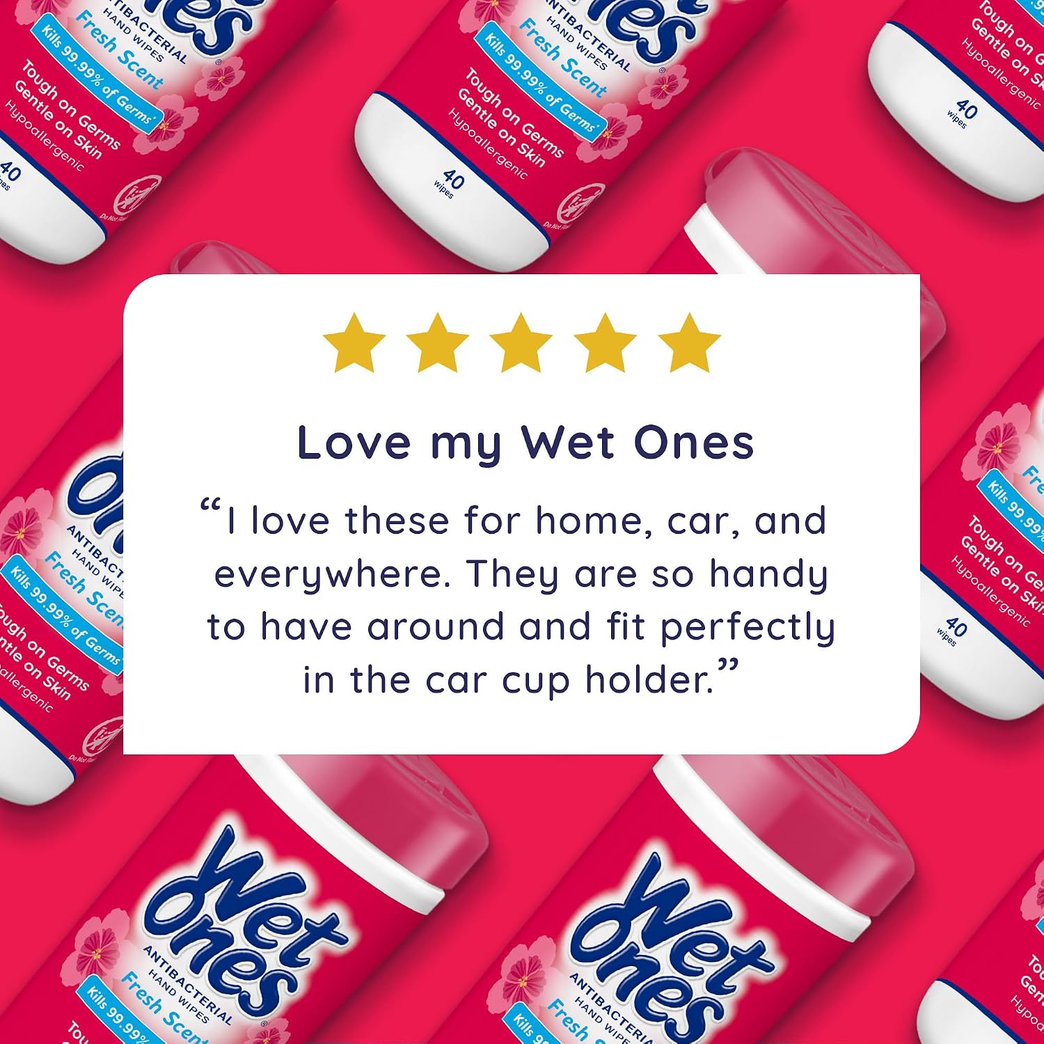 Wet Ones Antibacterial Hand Wipes, Fresh Scent, Packaging May Vary, White, 40 Count - Image 5