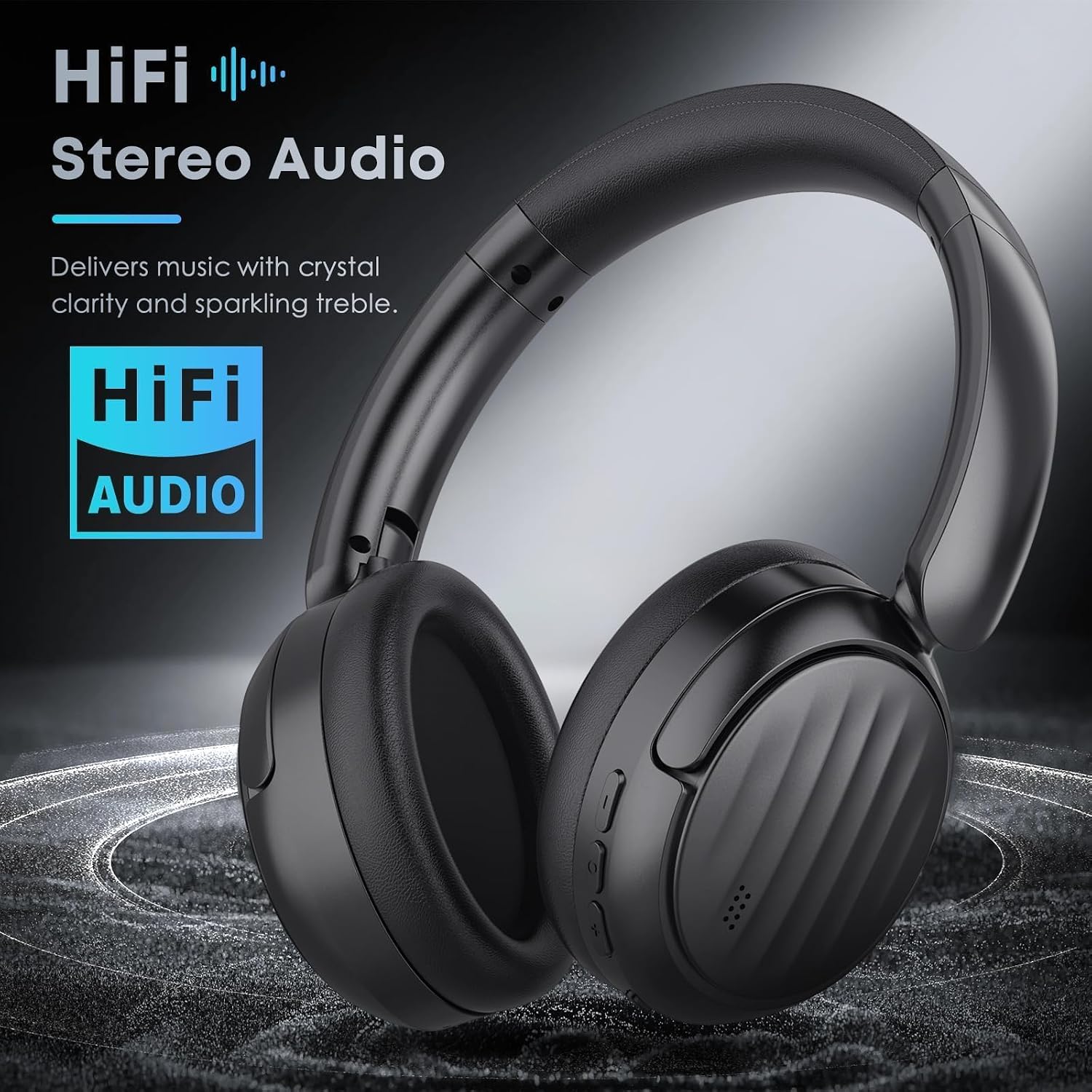 Bluetooth Headphones, Hybrid Active Noise Cancelling Over Ear Headphones - Image 3